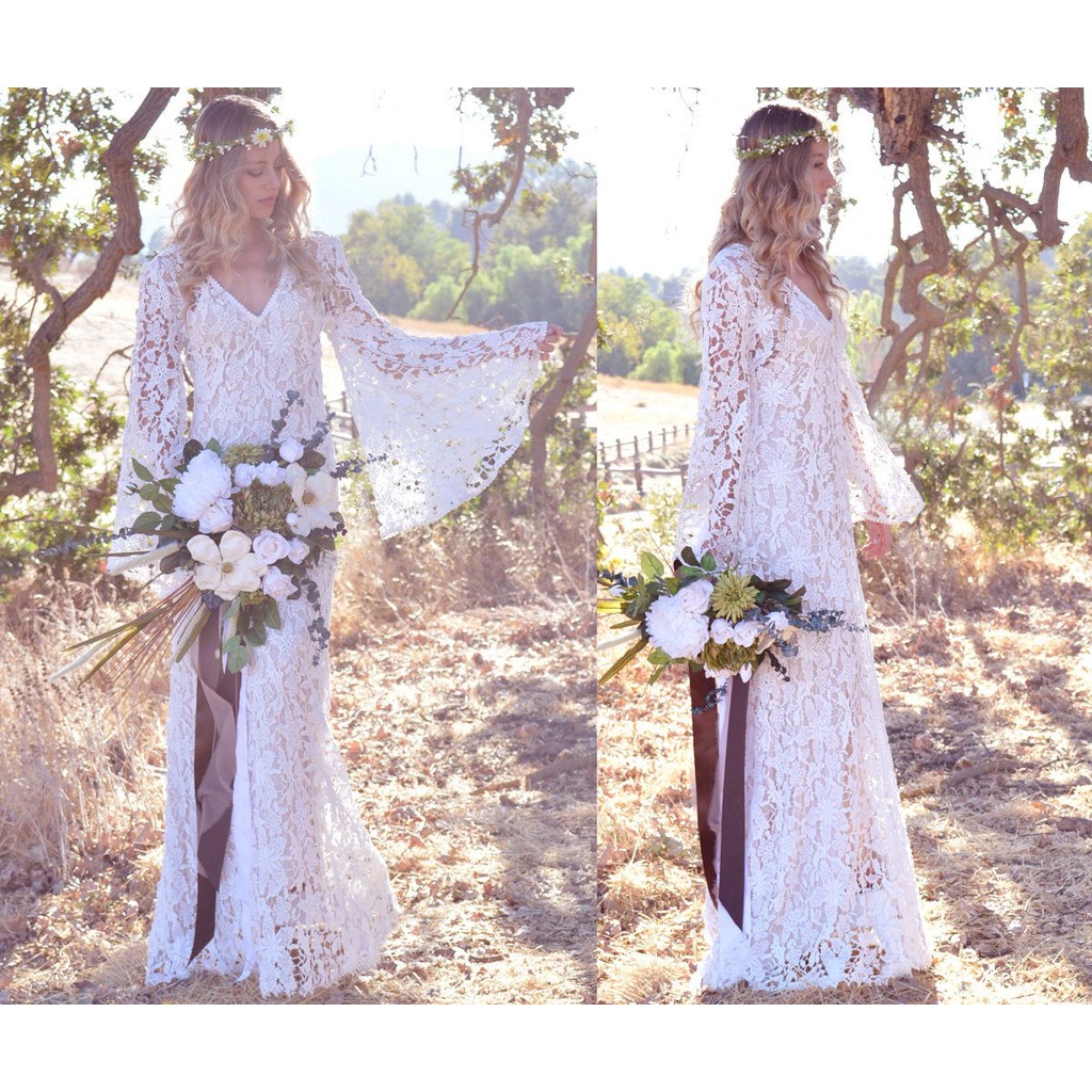 Vestido Noiva Boho Luxo Princesa Tule Bordado Sob Medida