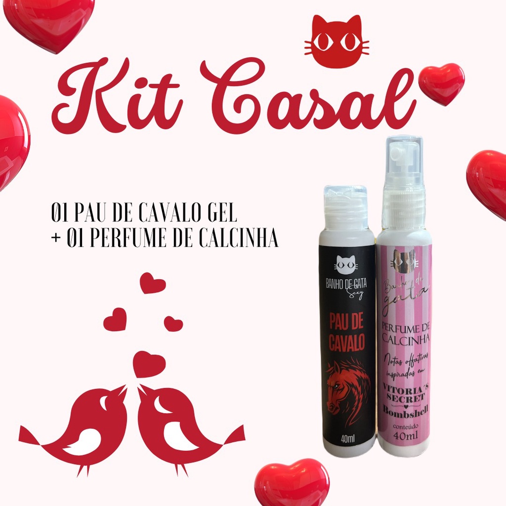 Kit Perfume de Calcinha + Pau de Cavalo Gel Banho de Gata | Shopee Brasil