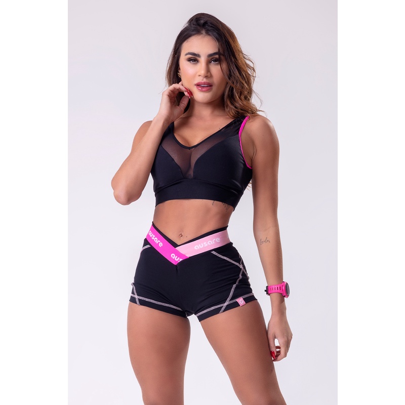 Shorts Saia Academia Fitness Poliamida Ausare - SKT0083