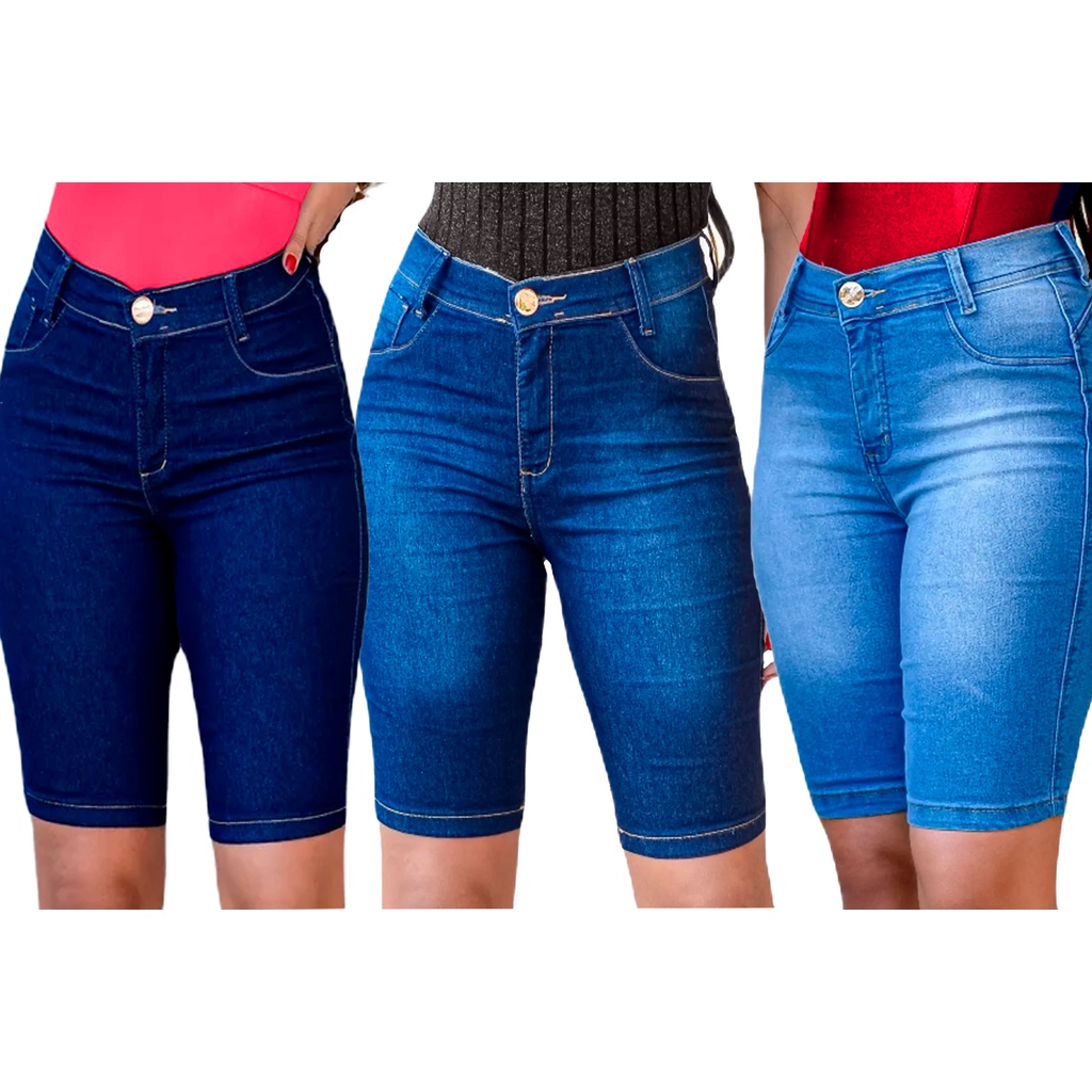 Bermuda Jeans Feminina