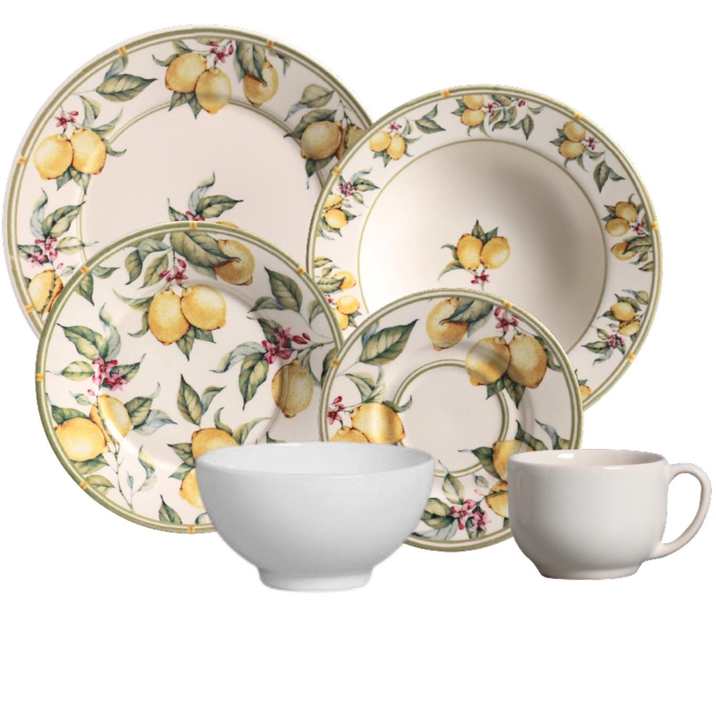 Jogo para Cha Soleil White Porcelana Oxford - Casa Canto