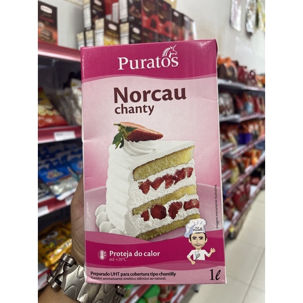 Chantilly Norcau Puratos 1L Para Bolo - Kit 6 Unidades - Embaleme