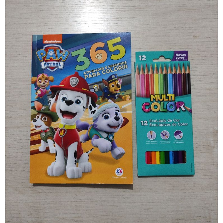 Livro - 365 desenhos para colorir - Patrulha Canina - 365 Desenhos