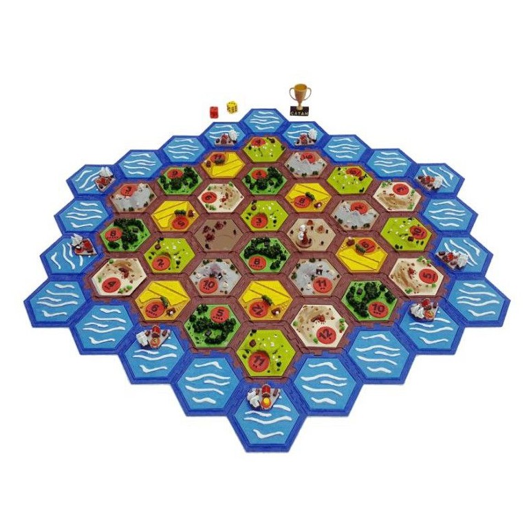 Jogo Tabuleiro Colonizadores De Catan 3d S/ Juros ( Isi 3d )