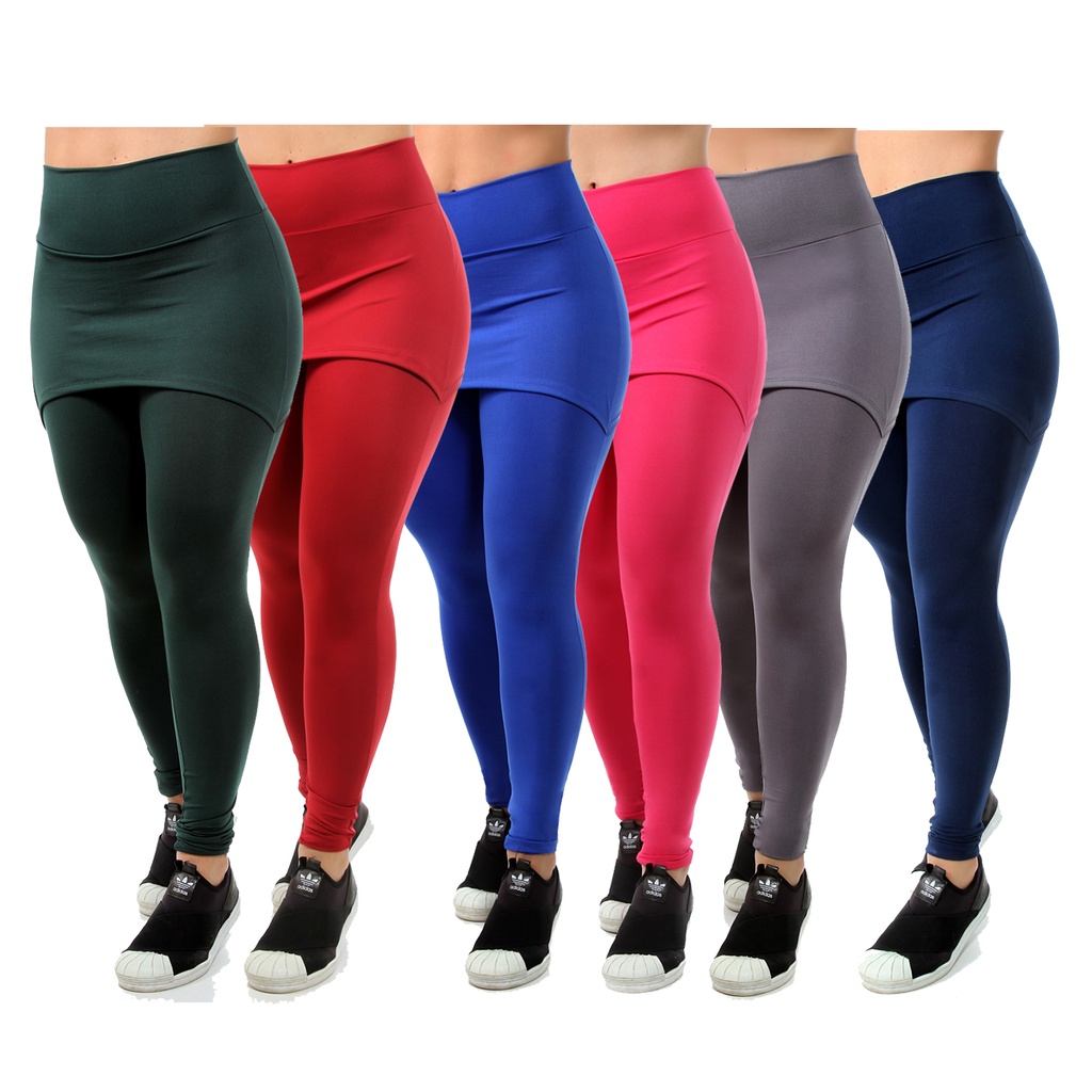 1 Calça Legging Tapa Bumbum Saia Roupas Fitness Femininas Para Academia  Revenda B03 | Shopee Brasil