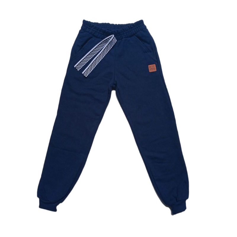 Calça de moletom store infantil azul marinho