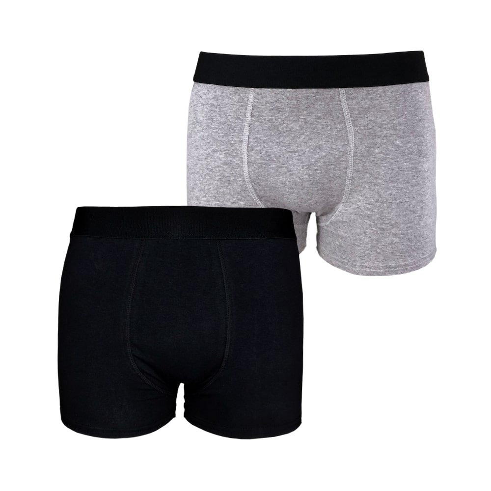 Kit 2 Cuecas Boxer Box Cotton Algodão Lisa Básica Casual