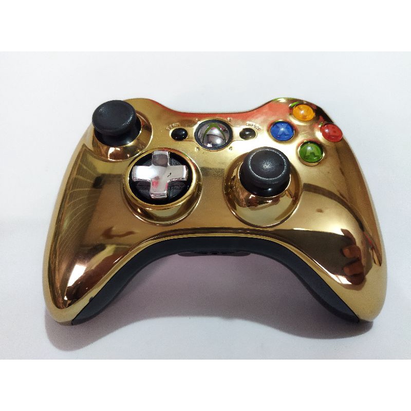 Controle original Xbox 360 dourado Microsoft.