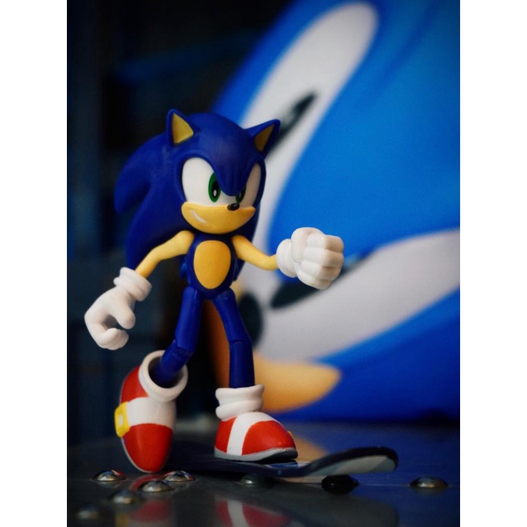 Boneco Action Figure Sonic Articulado Grande Super Size - 23cm - Sonic  World - Action Figure - Brinquedos