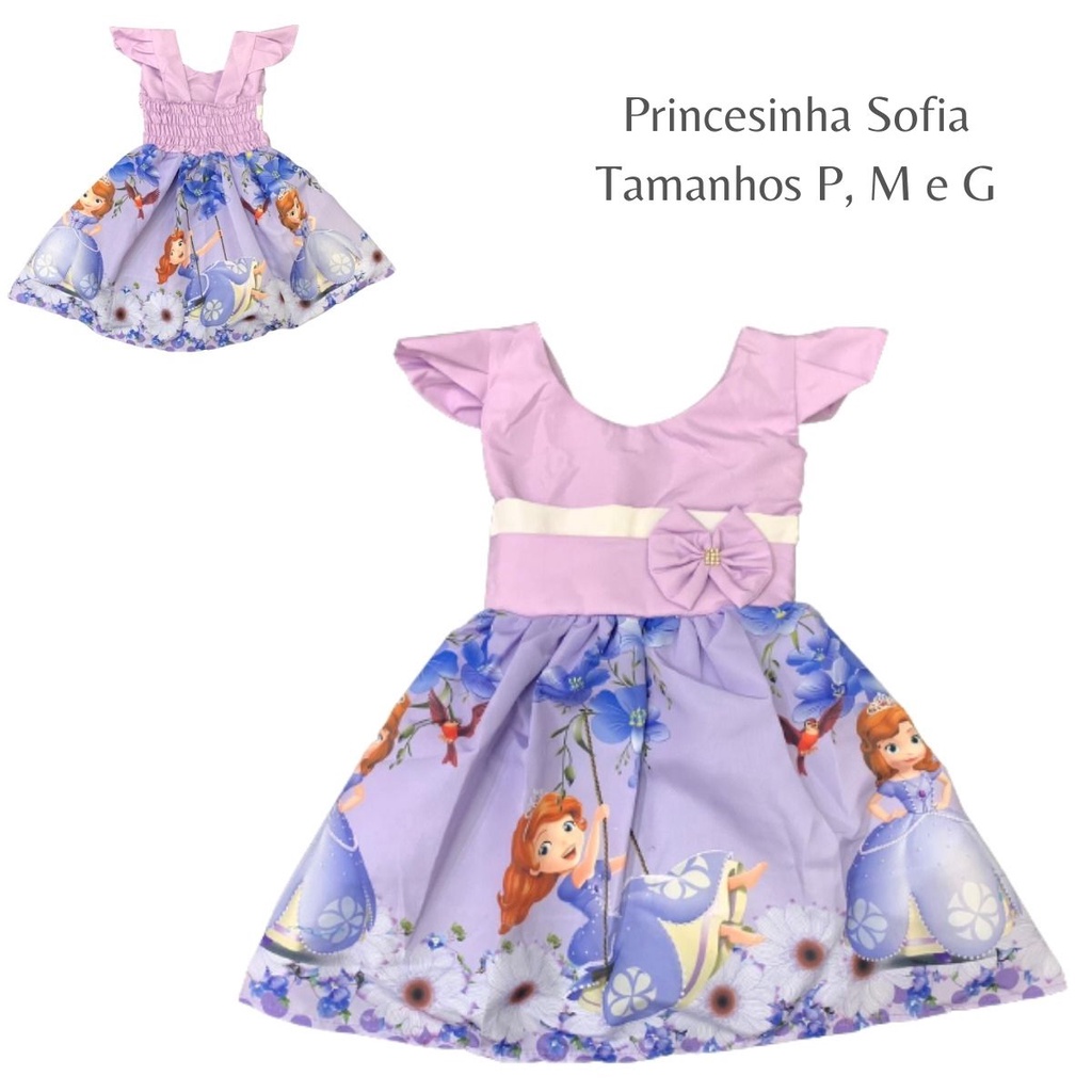 Divina Brindes - Vestido personalizado princesa Sofia