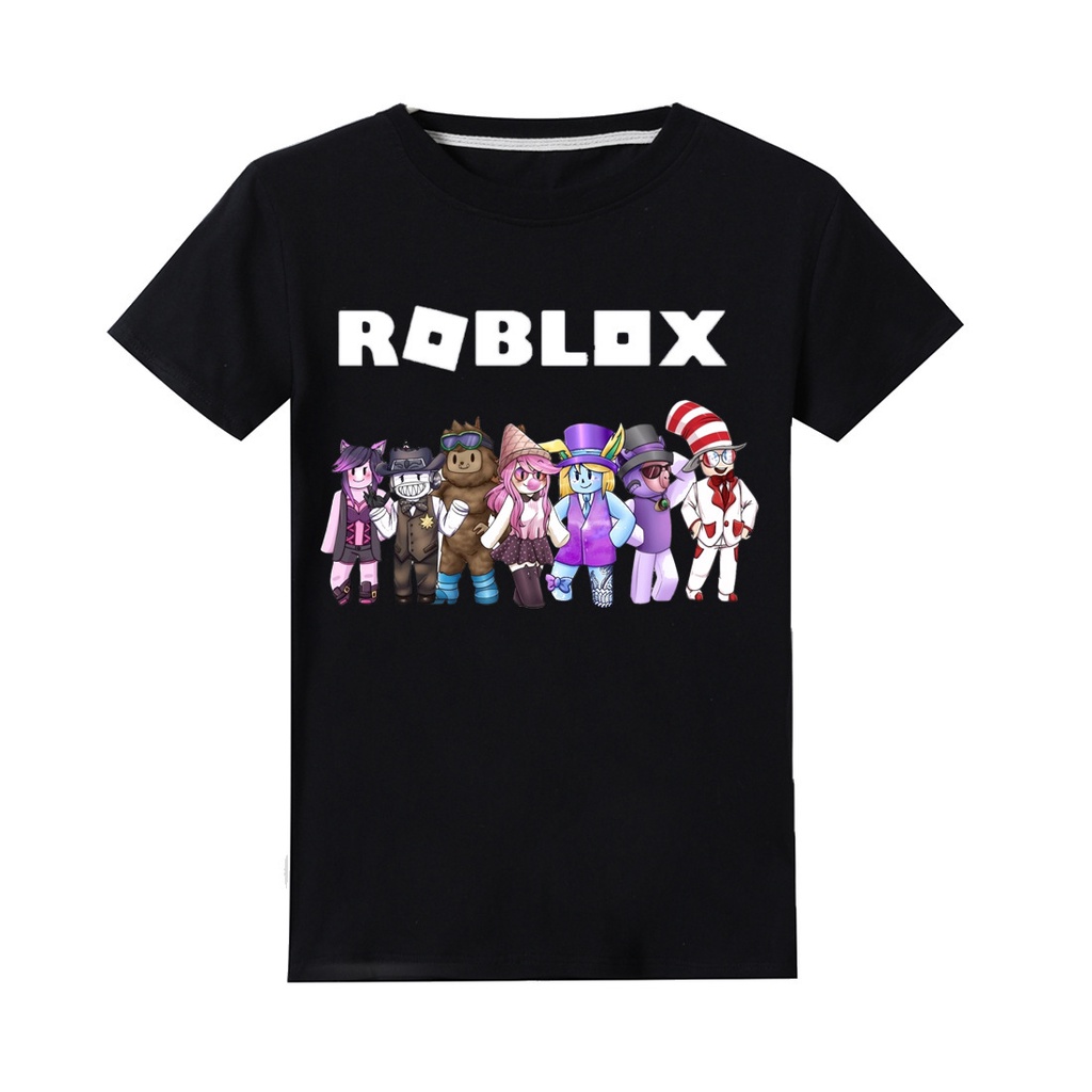 Roblox Camiseta Infantil Feminina De Manga Curta De Algodão Com Estampa De  Desenho / Gola Redonda (100-170Cm)