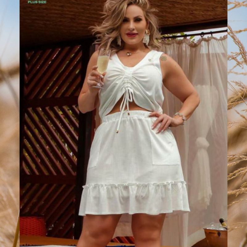 Vestido plus size para hot sale reveillon