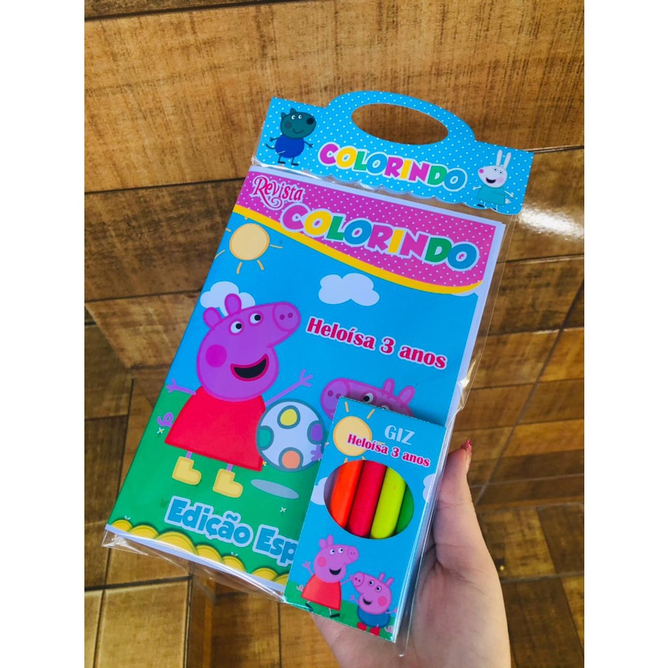 LIVRINHO PARA COLORIR - PORQUINHA PEPPA – dikasbrindes