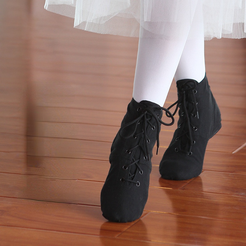 Sapato Jazz com cadarço - Lona - Dancin
