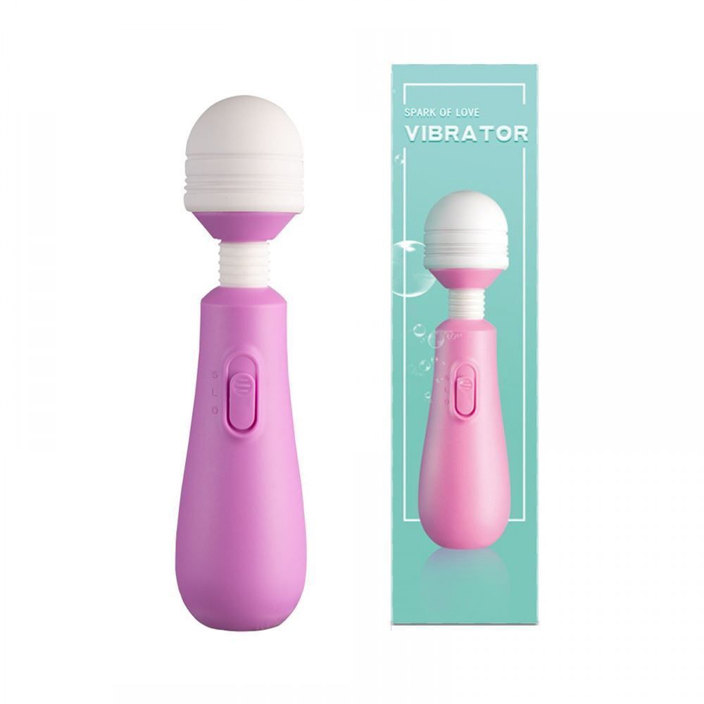 VIBRADOR MASSAGEADOR 2 VIBRAÇÕES CABEÇA FLEXÍVEL 15 X 3CM