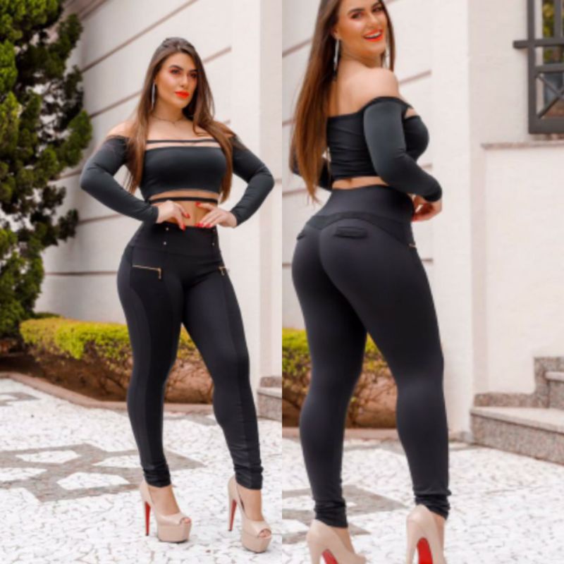 Calça legging hot sale montaria poliamida