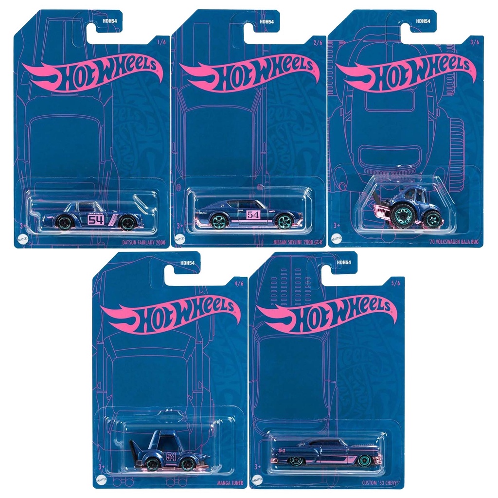 Hot Wheels - Set 5 Miniaturas e Caixa Especial - Velozes e Furiosos - Lote  B - GJP74 Escala Miniaturas by Mão na Roda 4x4