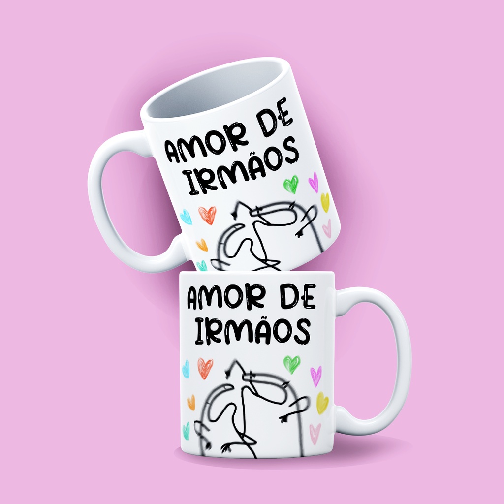 CANECA FLORK MEME (AMOR DE IRMÃOS)