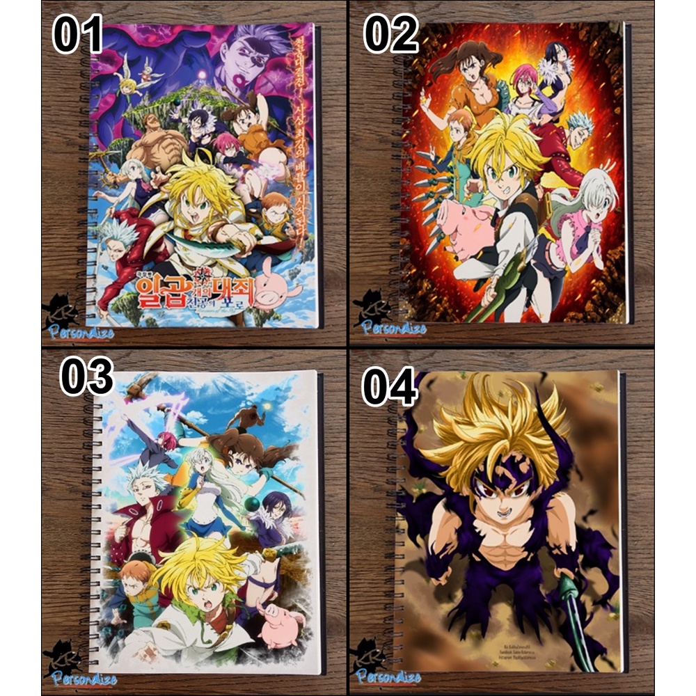 Caderno Personalizado Anime Nanatsu No Taizai / Meliodas