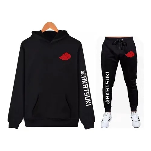 Calça Moletom Slim Naruto Akatsuki Aldeias Renegadas Anime