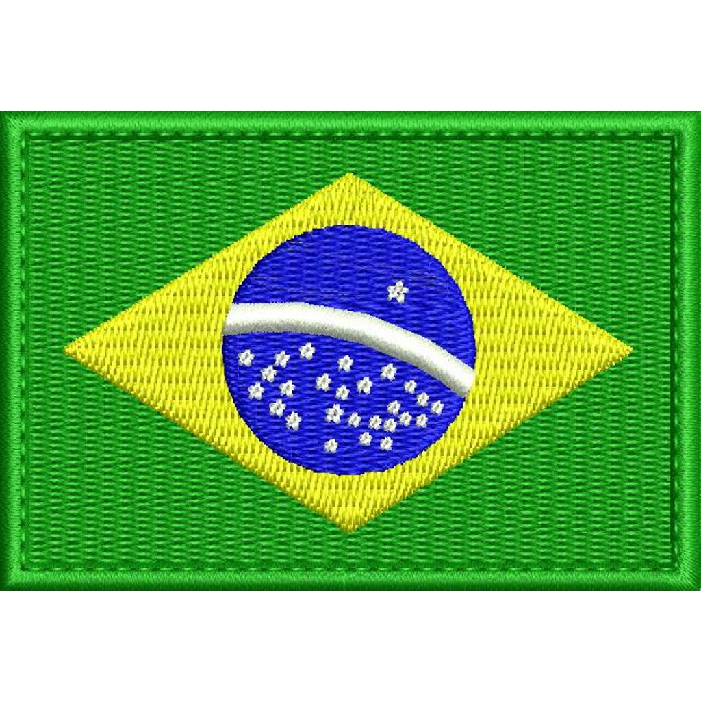 Borda Brasil Camiseta Patch bordado, Loja Online