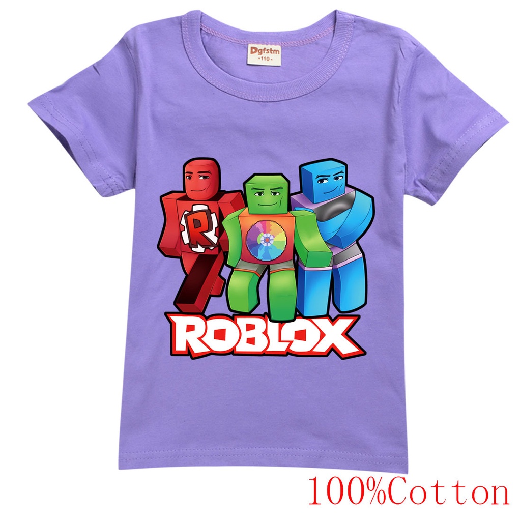 Hot ROBLOX Crianças T-shirt Verão Novo ROBLOX Crianças Roupas de Algodão  Crianças Calças de Manga Curta Terno de Duas Peças - AliExpress