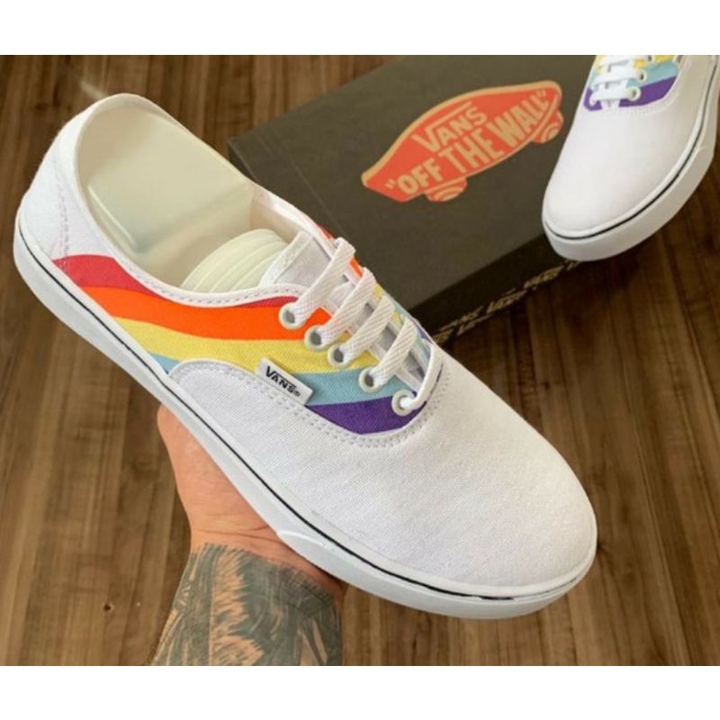 T nis Vans Authentic Pride Arco ris Shopee Brasil