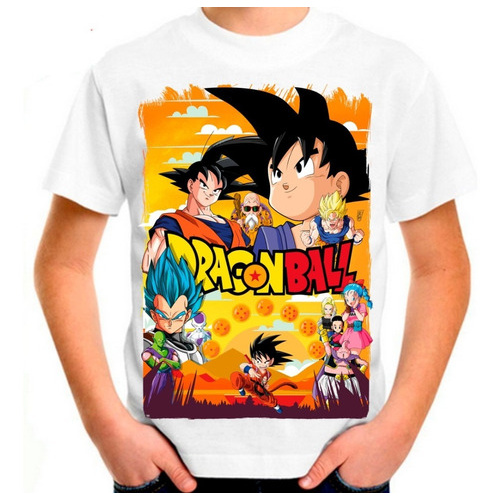 Camiseta Goku Criança dbz Anime Desenho Mangá 1005 em Promoção na Americanas