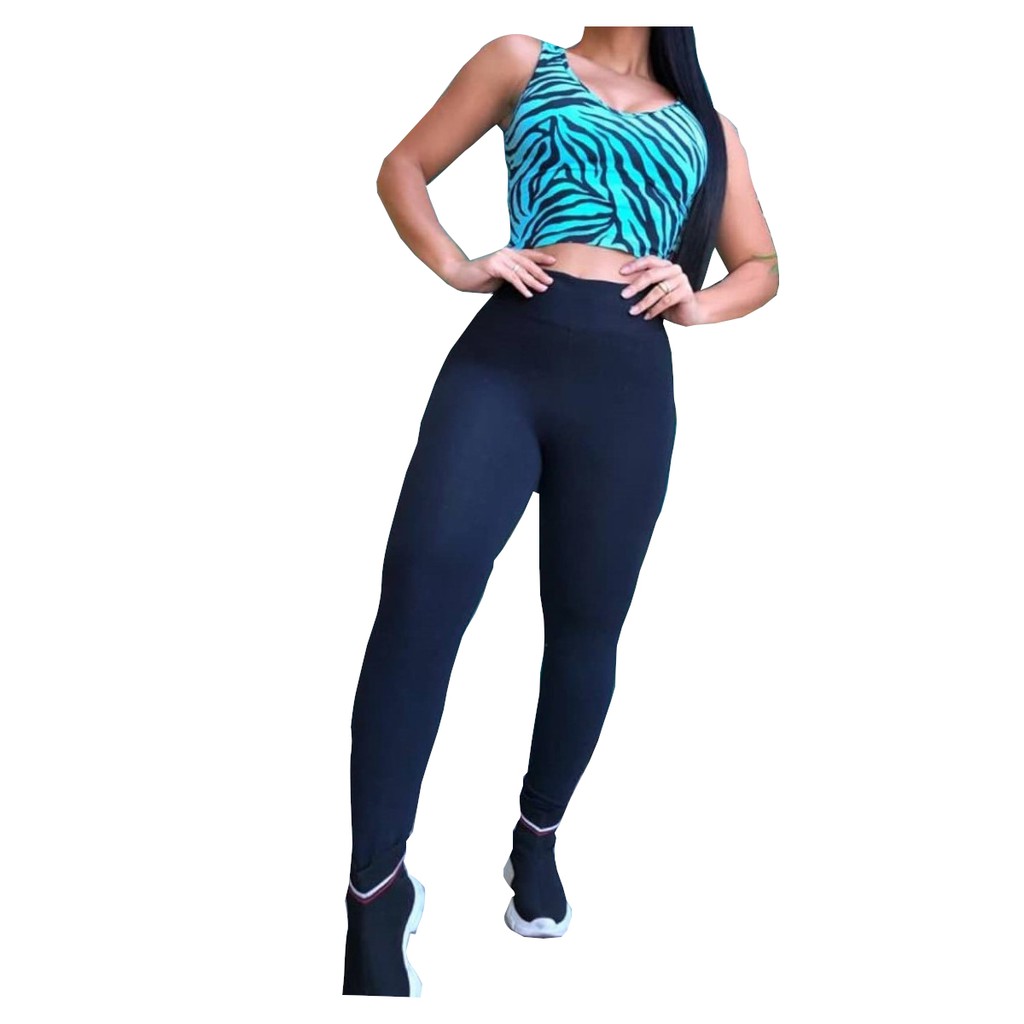 Kit 3 legging feminina estampada atacado moda fitness para academia em  suplex tamanhos P ao GG **Estampas Sortidas**