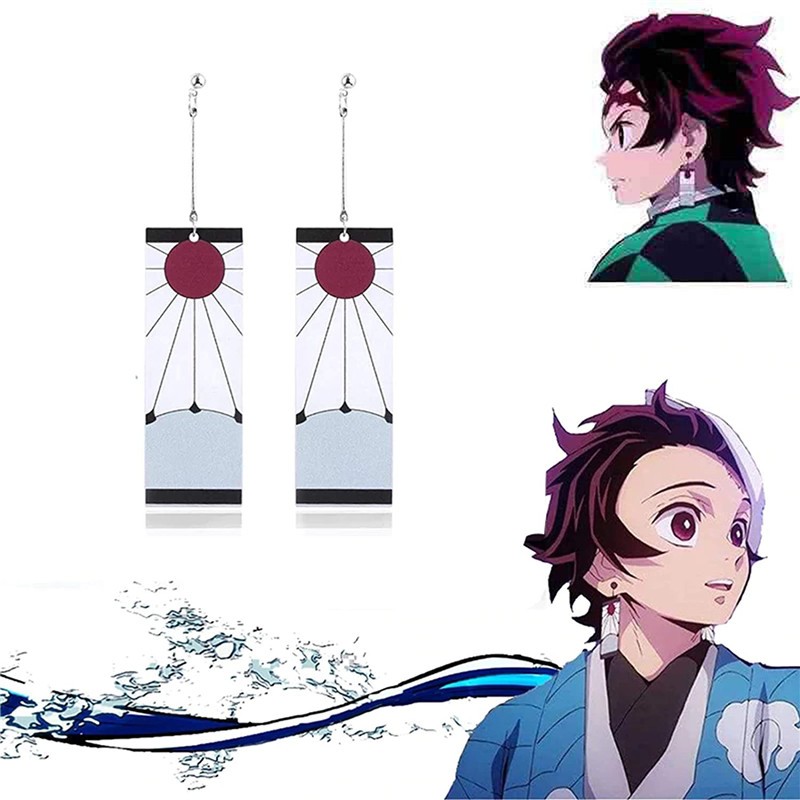 Brinco Tanjiro Kamado - Demon Slayer (Kimetsu no Yaiba) (Versão para  orelhas furadas)