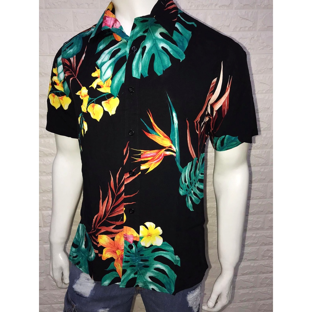 Camisa florida masculina store social