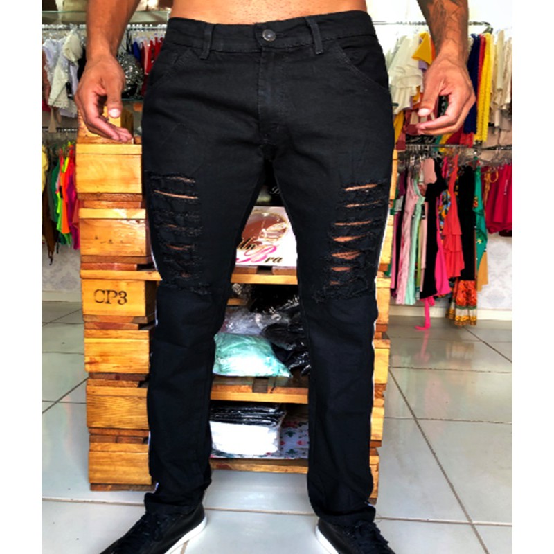 Customizar store calça preta