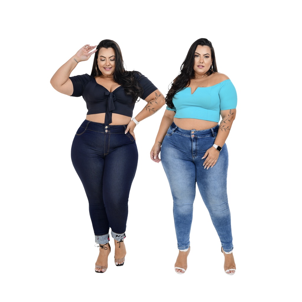 calças jeans sem bolso feminina levanta bum bum