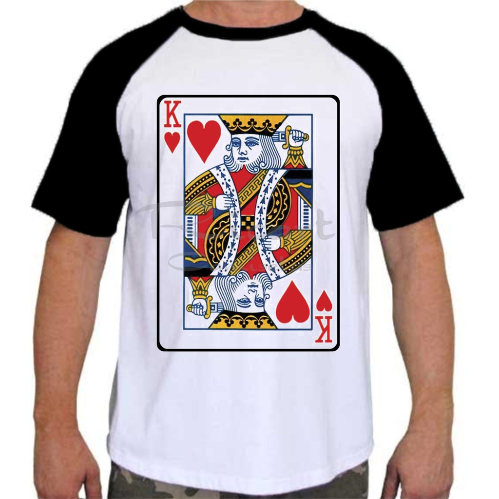 Camiseta Jogos De Cartas Baralho Poker Mod 21