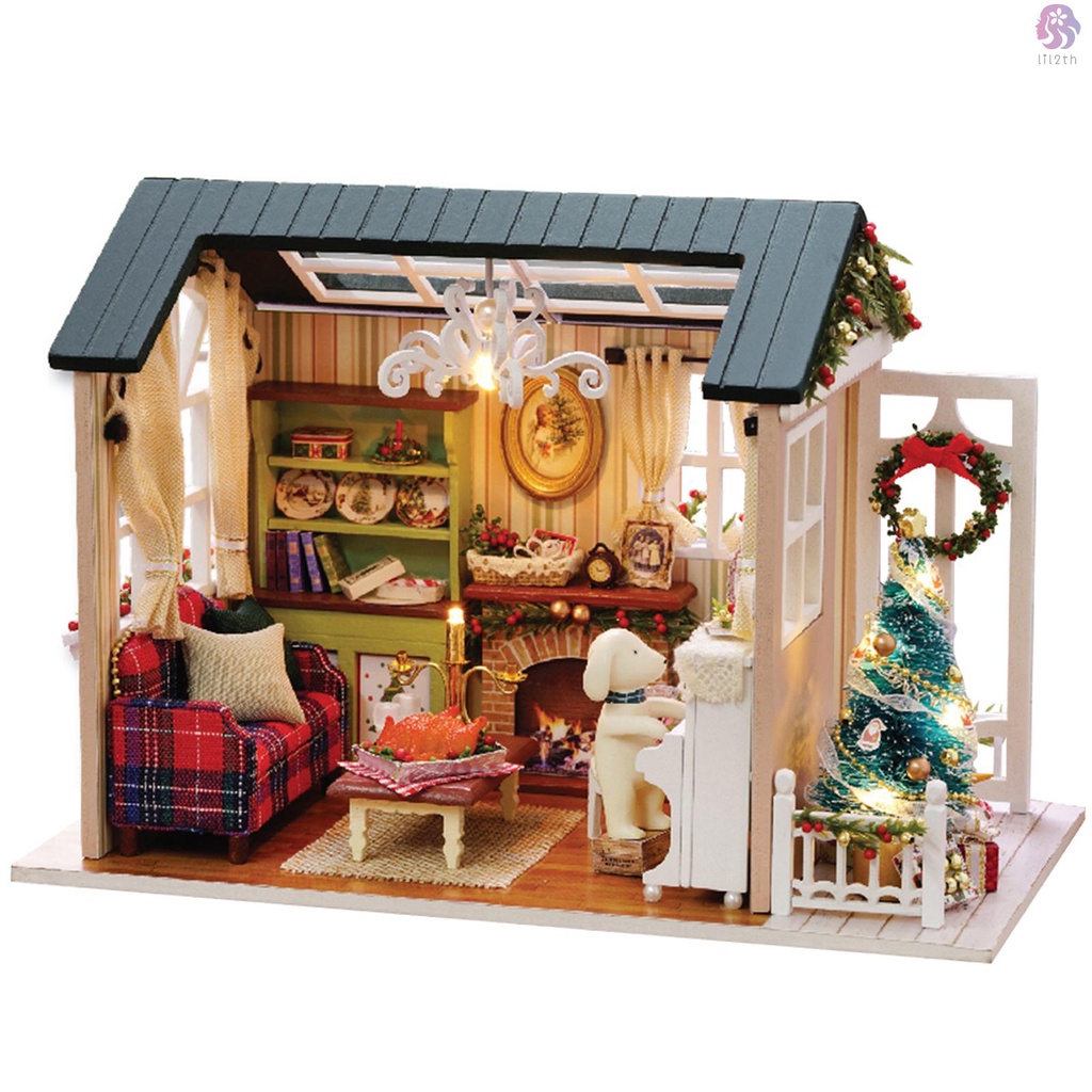 Handmade Doll House Building Model, Dollhouse Kit, Dollhouse Criativo, Loja  de Brinquedos Montados, Móveis Dollhouse, Dimensional, DIY