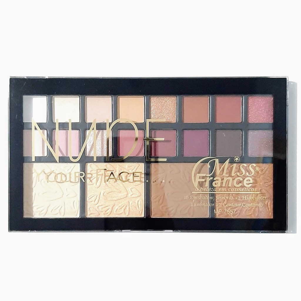 Paleta de Sombra Your Face Nude Miss France | Shopee Brasil