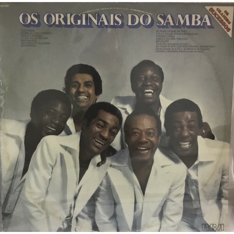 Lp Vinil - Os Originais Do Samba - Os Grandes Sucessos