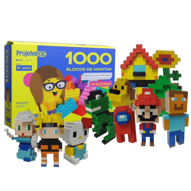 Jogo Lego Infantil Meu Alfabeto de Montar Projeteiros 4 Anos