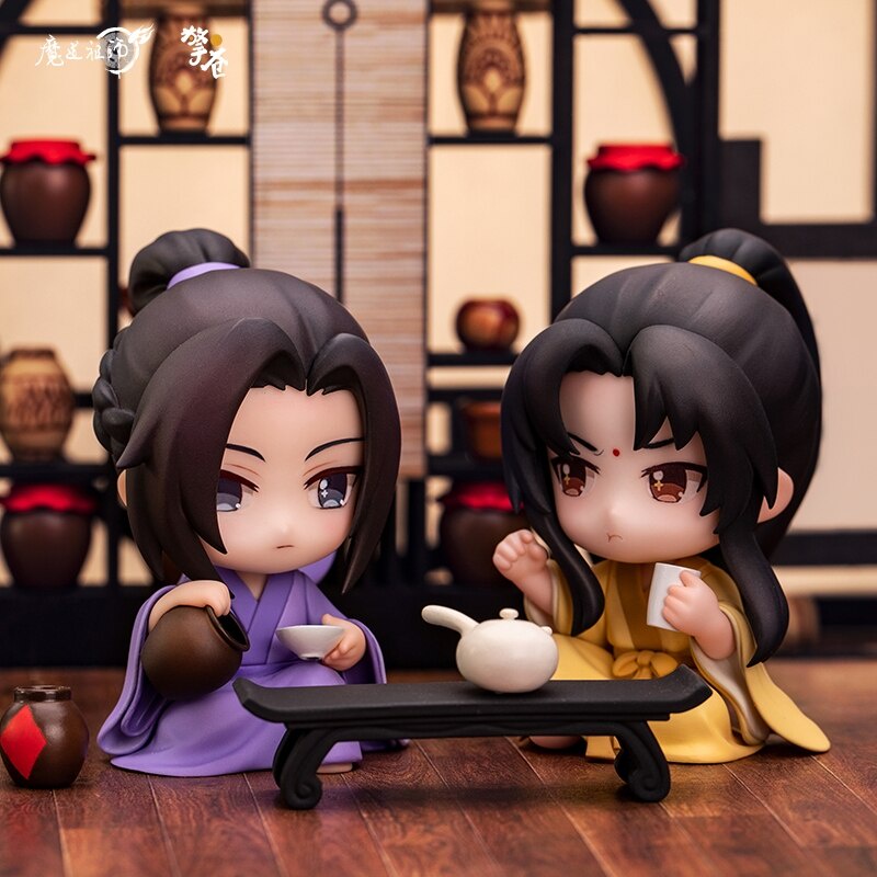 Suporte de acrílico para personagens untamed, placa de modelo mo dao zu shi  bl, série de anime wei wuxian lan wangji, decoração de mesa, brinquedos,  presente