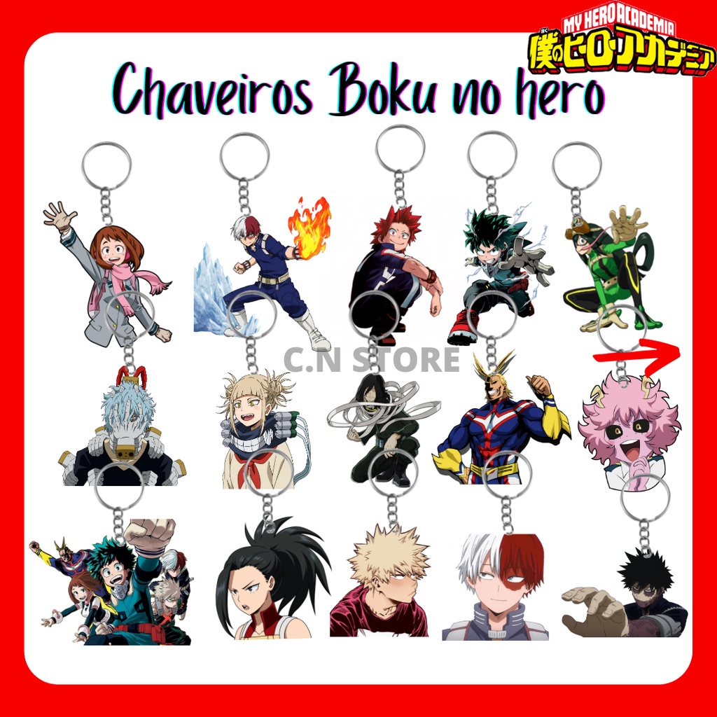 Chaveiro Boku no hero (Plastificado) My hero academia - Anime - Deku,  Todoroki, Bakugou, Kirishima, Denki e Uraraka | Shopee Brasil