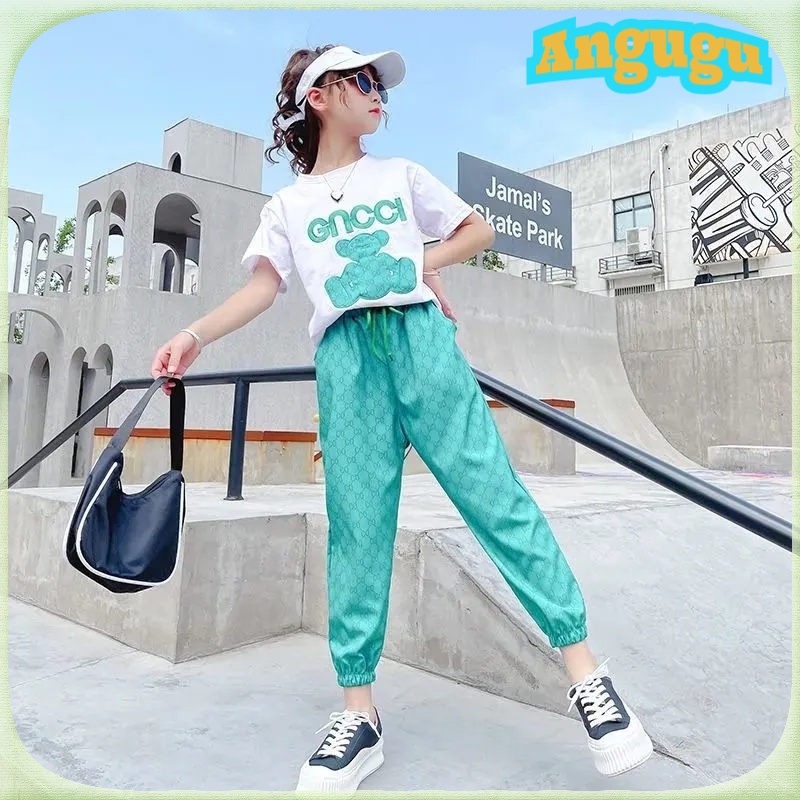 Angugu Children's Fashion 2PCS（Blouses+Pants）High Quality Korean