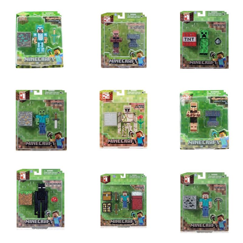 Kit bonecos minecraft steve aramdura creeper alex blocos de montar -  Brinquedos de Montar e Desmontar - Magazine Luiza