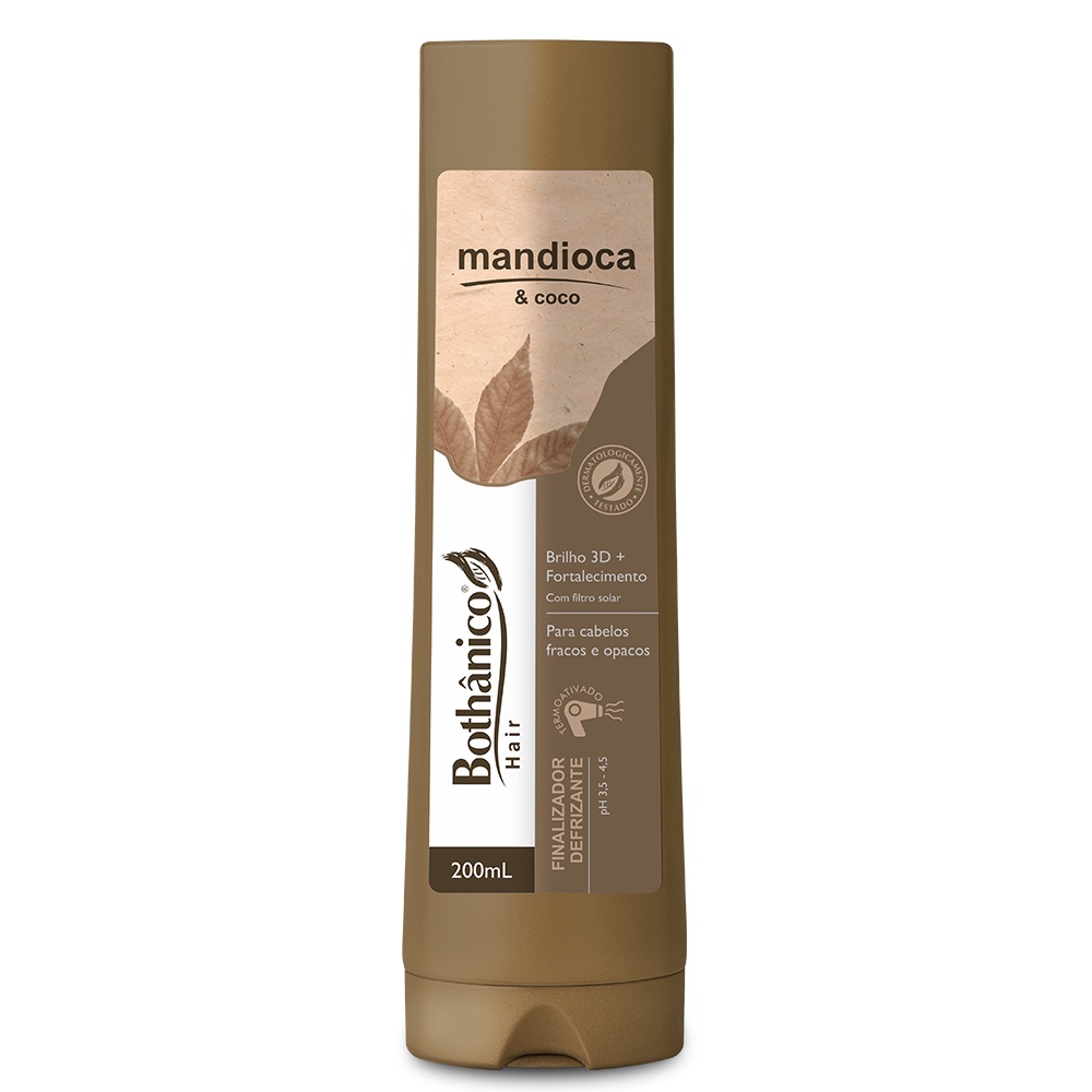 Shampoo Leite Vegano 250mL Bothânico Cosméticos