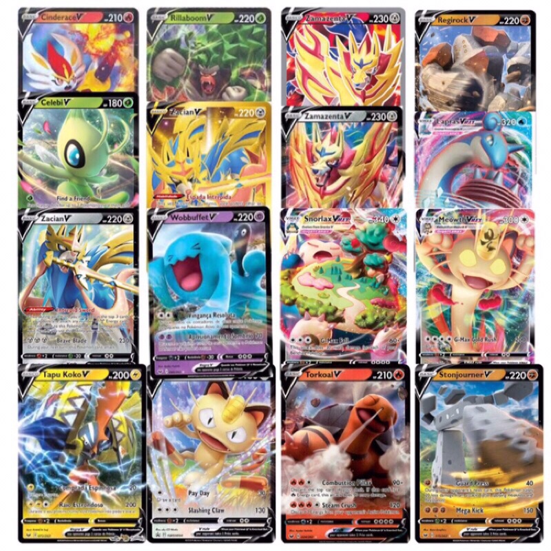 Kit 10 Cartas de jogo pokemon brinquedos mega ex versão em inglês nenhuma  repetição brilhante batalha carte negociação coleção cartão crianças  brinquedos presentes