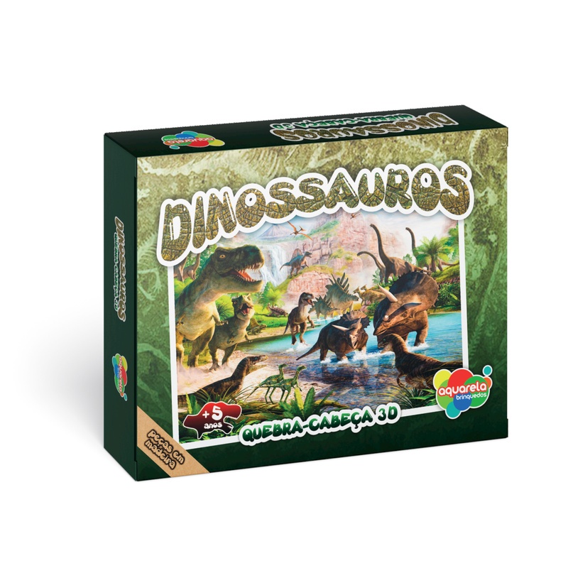 DINOSSAUROS - QUEBRA-CABEÇA 3D - Pegue & Monte