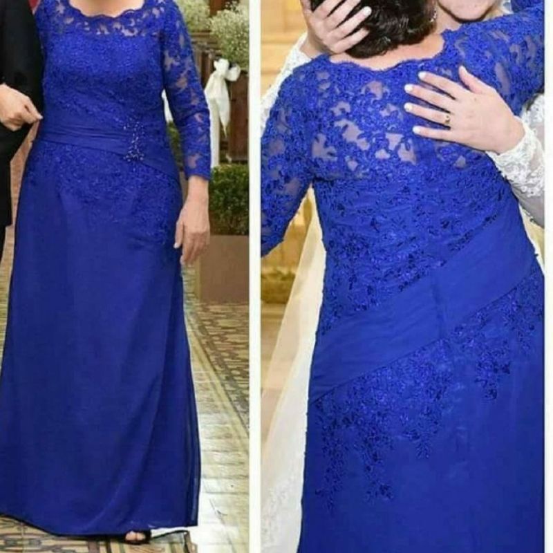 Vestido azul sales para senhoras