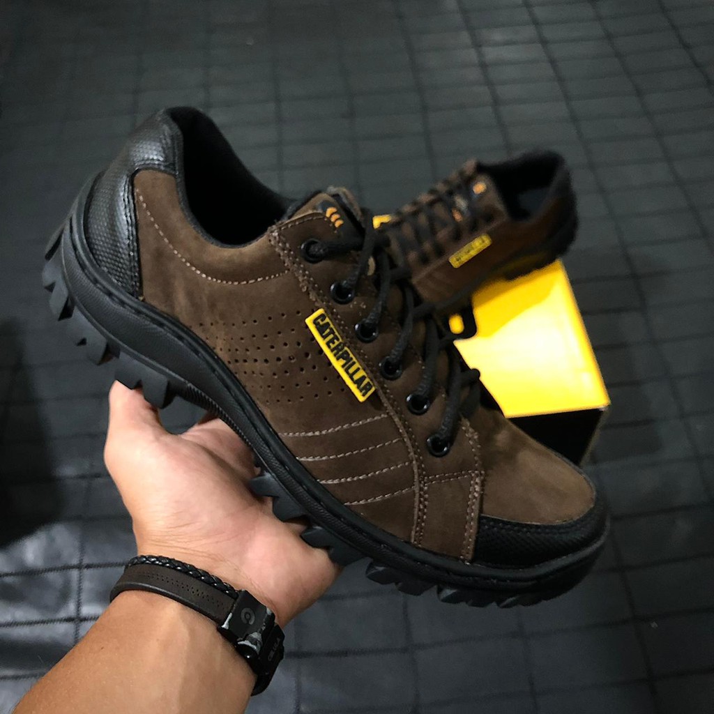 Tênis Bota Caterpillar Original Masculina Couro Promoção