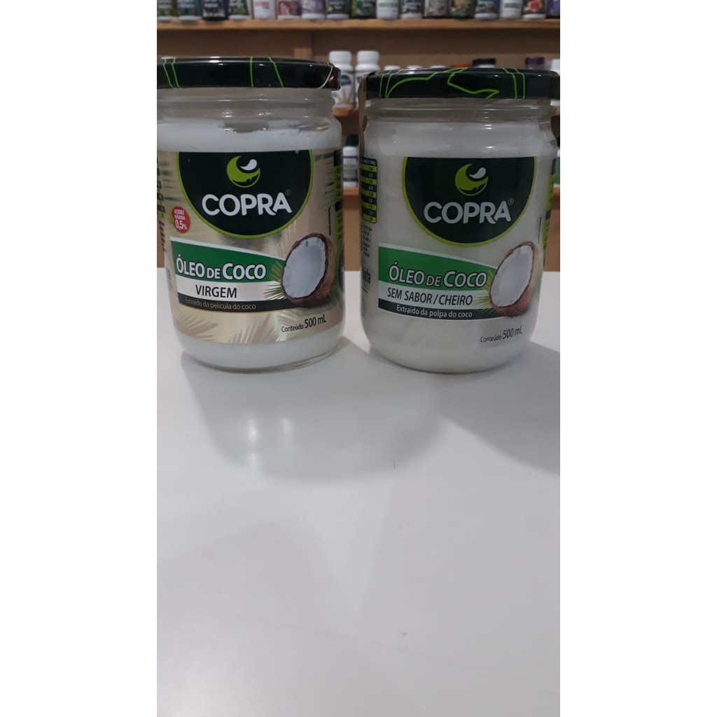 Óleo de Coco 500ML VIRGEM OU SEM SABOR