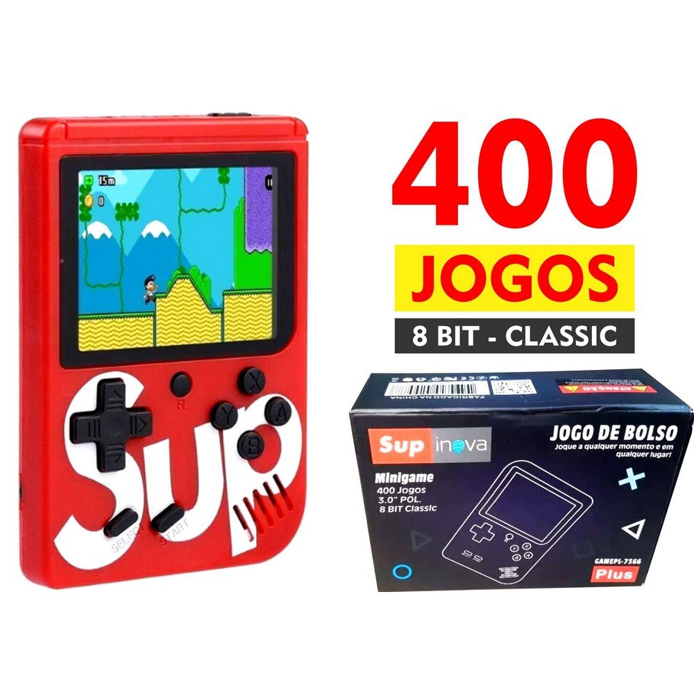 Mini Game Sup Game Box Portátil 400 Jogos - Build Games