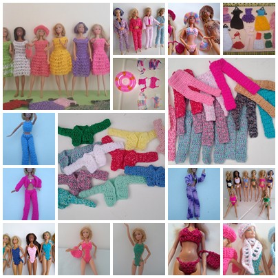 Arte e croche: barbie  Patrones de barbie, Patrones de costura de barbie,  Ropa para barbie